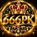 666PK logo with golden crown and casino design
