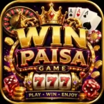 Win Paisa Game logo with casino crown cards and 777 slot