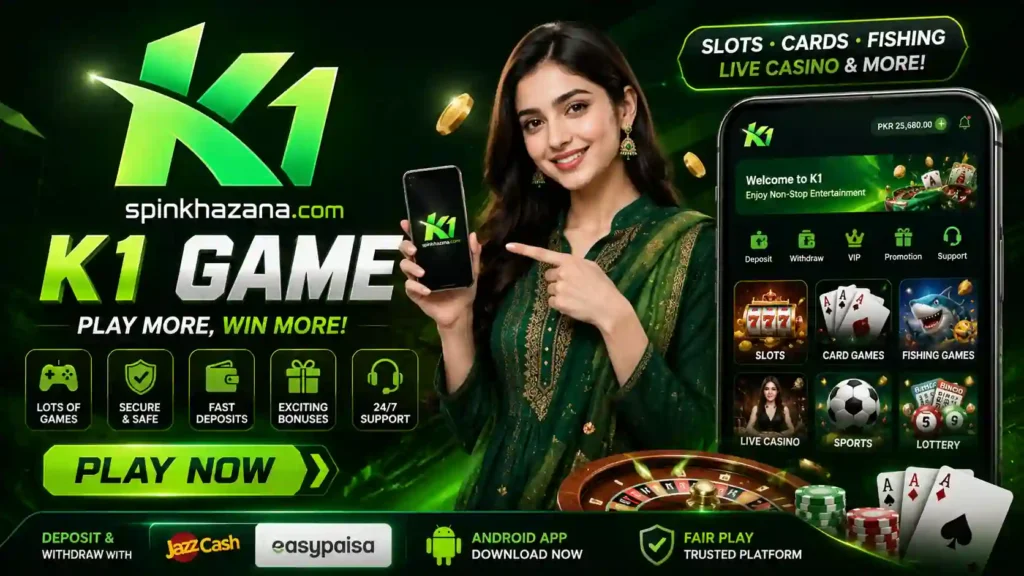 K1 Game Pakistan Android gaming banner